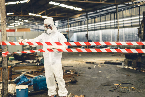 Professional Hoarding Cleanup technician working in Clinton, IN